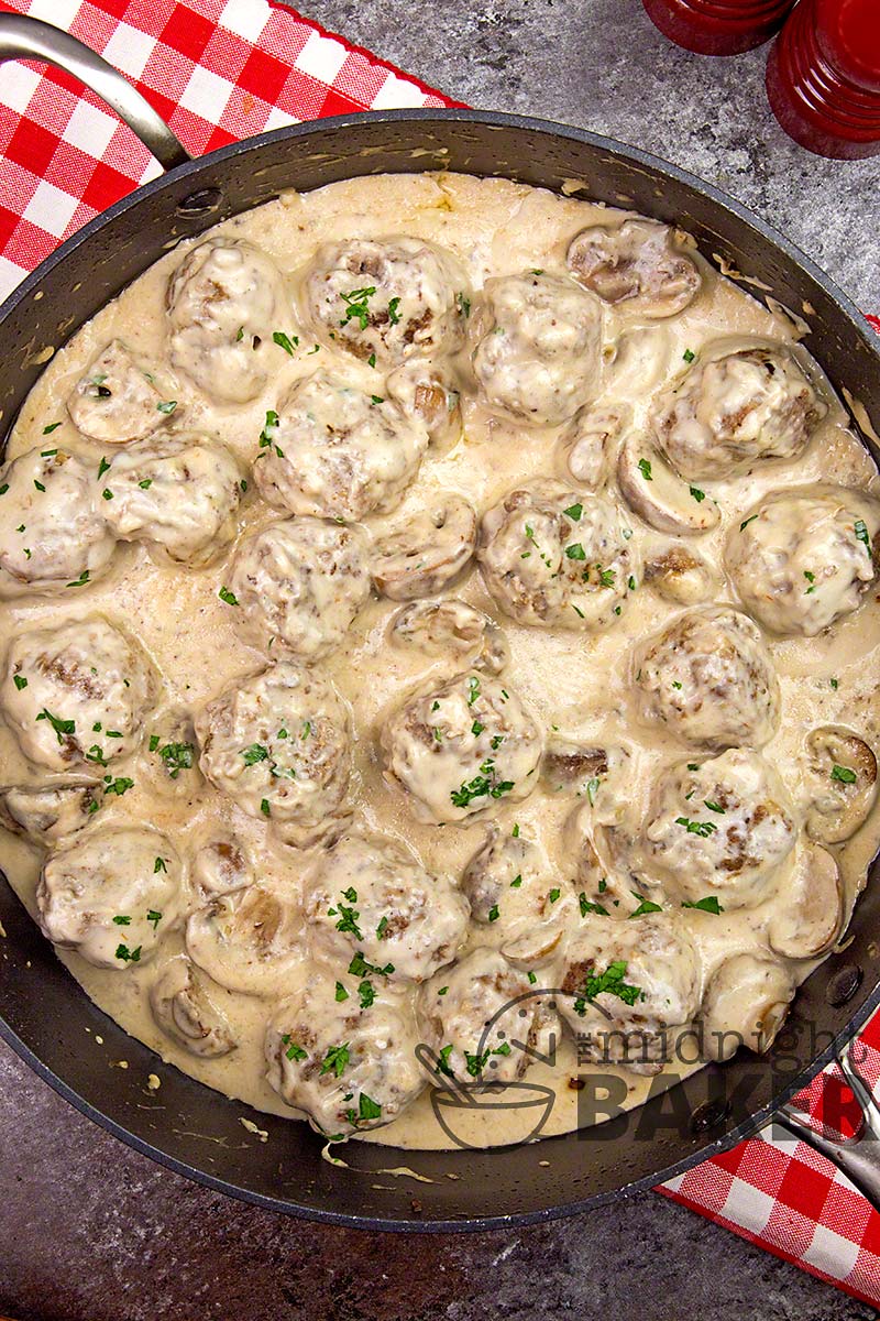 Creamy Swedish meatballs are easy and a great family meal