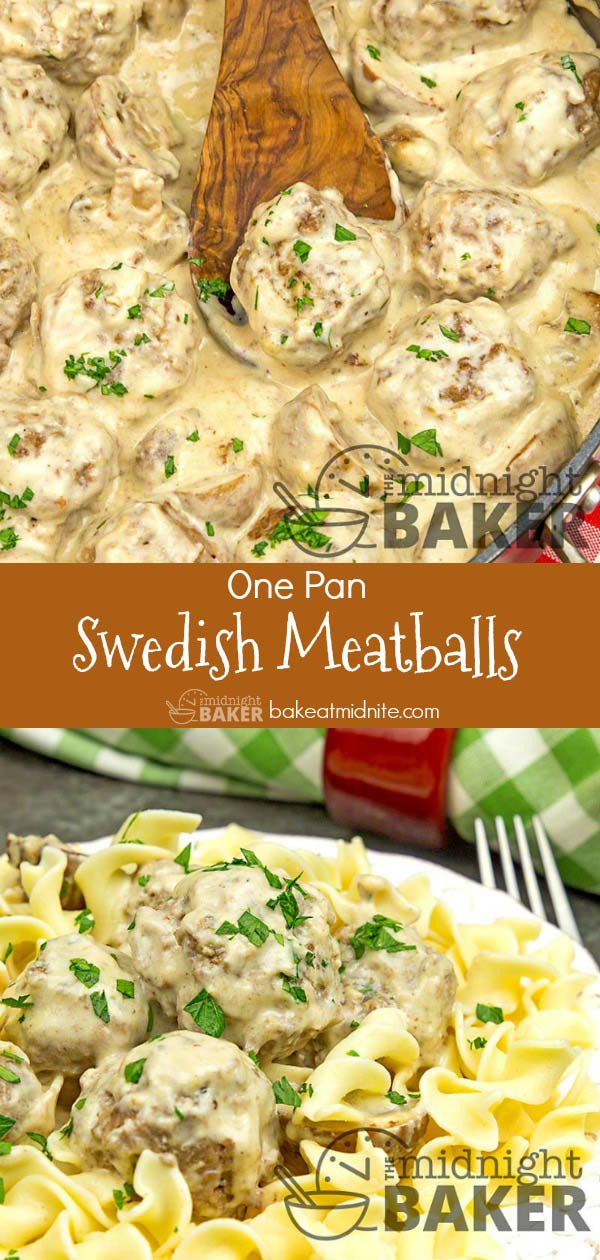 Creamy Swedish meatballs are easy and a great family meal