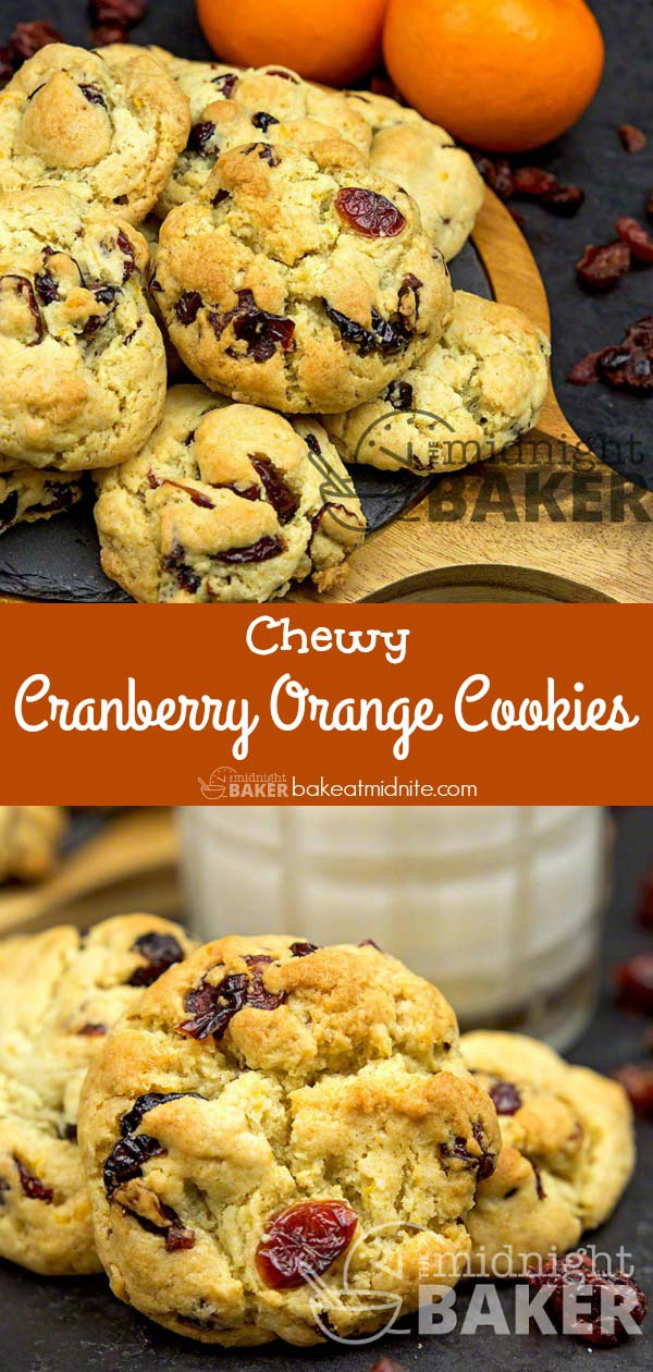 Enjoy the seasonal flavor combo of cranberry and orange in a delicious and easy chewy cookie
