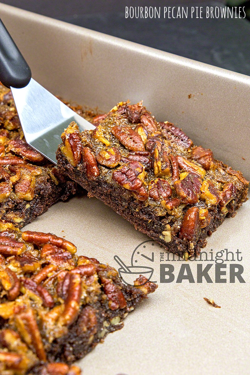 A touch of bourbon makes these pecan pie brownies extra special.