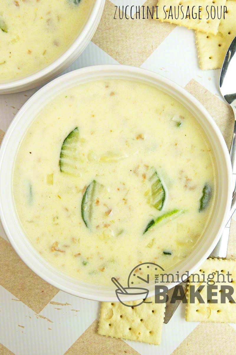 Use up some of that summer zucchini in this hearty soup