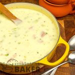 This soup is a combination of cream of ham and potato and broccoli cheese soup.