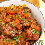 Slow oven roasting give this short rib ragout it's outstanding flavor.