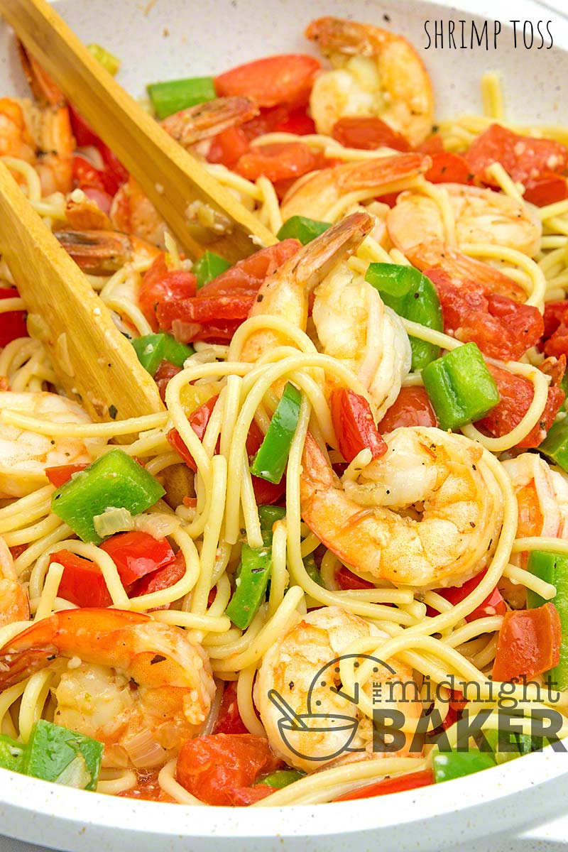 Easy and delicious shrimp and pasta meal.