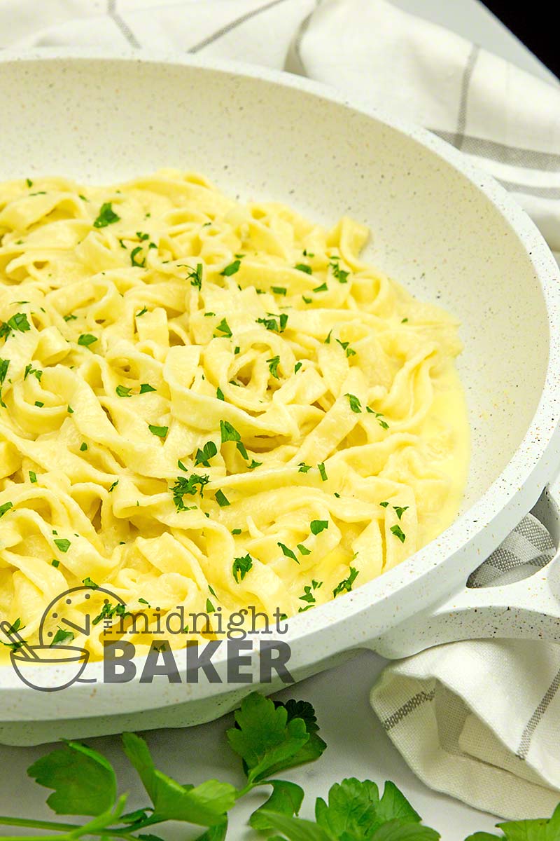 Fettuccine Alfredo is rich and creamy and so gourmet but it's easy to make.