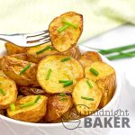 Air fryer salt and vinegar roast potatoes--perfect snack or side dish