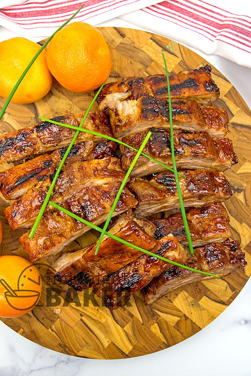 Pork ribs with a hint of orange