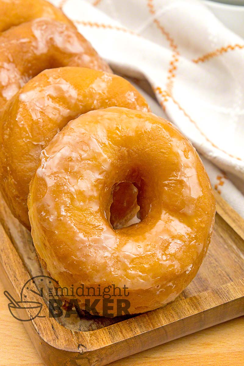 Glazed raised donuts