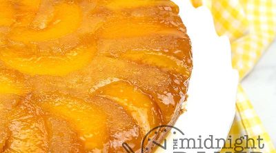 Peach upside down dessert cake
